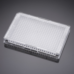 Corning BioCoat Poly-D-Lysine 384 Well Clear Flat Bottom TC-Treated  Microplate, with Lid, 5/Case