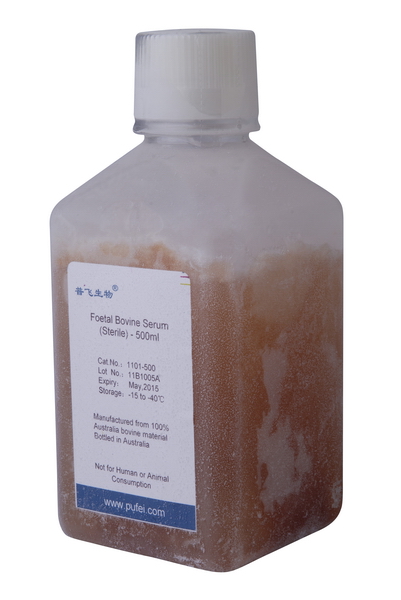 FBS,Fetal Bovine Serum,500mL,Autralia origine 胎牛血清，澳大利亚进口原装。