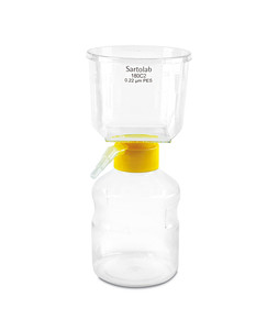 SartolabRF一次性负压滤杯 带有接收瓶 500ml;PES膜;0,22µm孔径;无菌包装;12套/箱