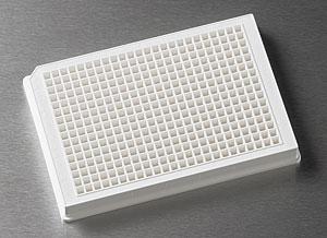 384孔板，白色，低边，NBS表面,不带盖Corning 384 Well Low Flange White Flat Bottom Polystyrene NBS™ Microplate, 10 p