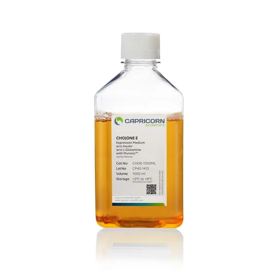 CHO|ONE E, Expression Medium. w/o Insulin, w/o L-Glutamine, with Pluronic不含蛋白质和血清的化学成分明确的培养基中国仓鼠卵巢（C